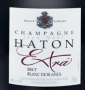 �tiquette de Haton - Blanc de Blancs
