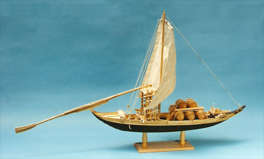 Maquette d'un rabelo